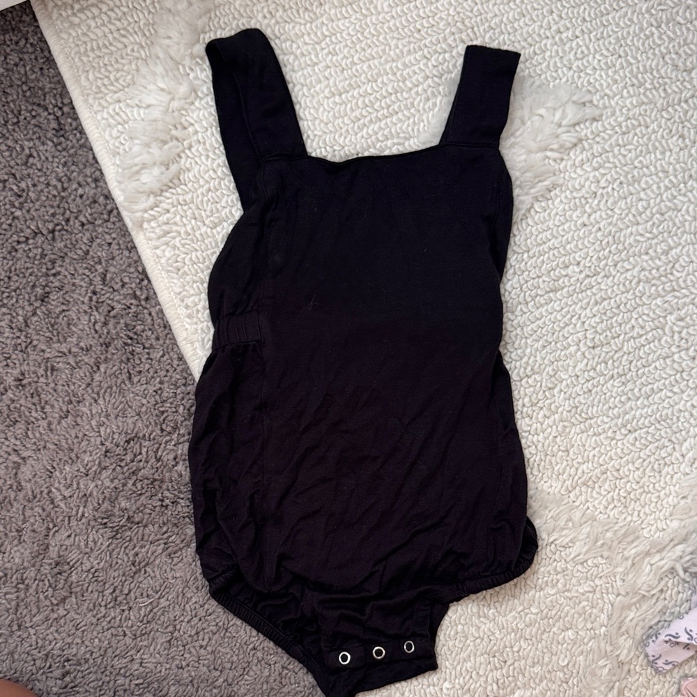 kate quinn Black Toddler One-Piece Bodysuit with Snap Bottom